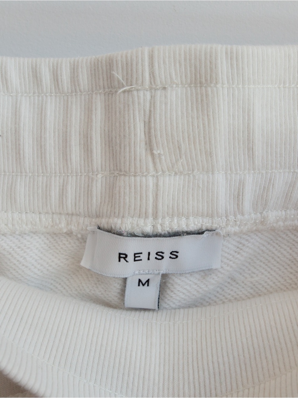 Reiss White Cotton Blend Cargo Jogger Pants M - Picture 3 of 6